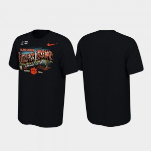 Illustrations Men's Clemson 2019 Fiesta Bowl Bound Black College T-Shirt