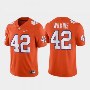 #42 CFP Champs Christian Wilkins College Jersey Mens Orange Football Game