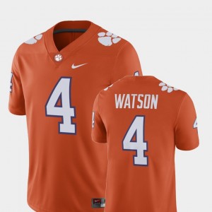 Alumni Football Game Clemson University Men #4 Player Deshaun Watson College Jersey Orange