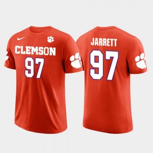 Clemson Atlanta Falcons Football For Men's Grady Jarrett College T-Shirt Future Stars #97 Orange