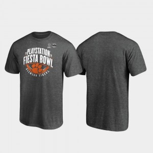 Scrimmage College T-Shirt For Men Heather Gray Clemson Tigers 2019 Fiesta Bowl Bound