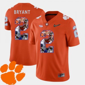 Football #2 Orange Pictorial Fashion Kelly Bryant College Jersey CFP Champs Men's