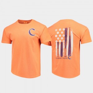 Clemson National Championship Orange Men's Baseball Flag Comfort Colors College T-Shirt