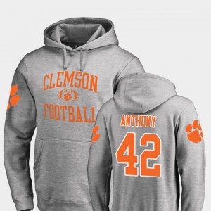 Football Neutral Zone Men's Ash CFP Champs Stephone Anthony College Hoodie #42