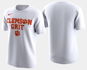 Mens Clemson College T-Shirt Basketball Tournament White 2018 March Madness Bench Legend Performance