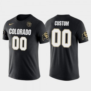 University of Colorado For Men Black Cotton Football College Custom T-Shirt Future Stars #00