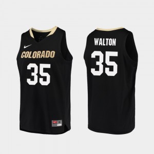 Basketball Black Replica CU Boulder #35 Men Dallas Walton College Jersey