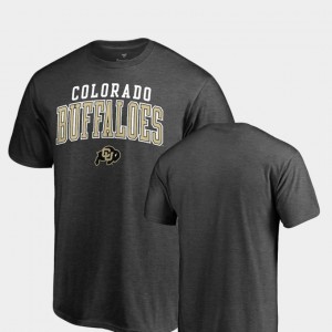College T-Shirt Heathered Charcoal Colorado Buffalo Square Up Men