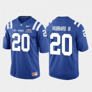 Marvin Hubbard III College Jersey Men Royal Duke Football Game 2018 Independence Bowl #20