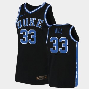 #33 Black Grant Hill College Jersey For Men's 2019-20 Basketball Replica Duke Blue Devils