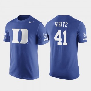Future Stars Basketball Replica For Men #41 Jack White College T-Shirt Royal Duke Blue Devils