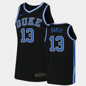 Mens Duke University Joey Baker College Jersey Replica #13 2019-20 Basketball Black