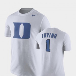 Duke Blue Devils White Basketball Replica Kyrie Irving College T-Shirt Future Stars For Men #1