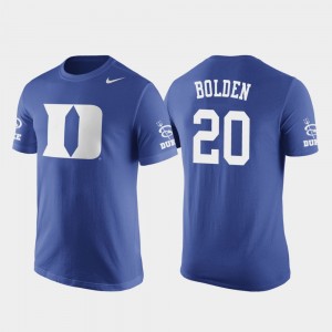 Basketball Replica For Men Duke University Future Stars Royal #20 Marques Bolden College T-Shirt