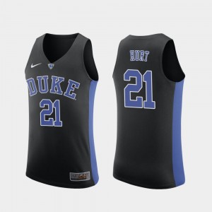 #21 Replica Men's Matthew Hurt College Jersey Duke Black Basketball