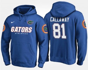 #81 Antonio Callaway College Hoodie Blue Men's Gator