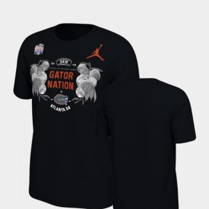 Black College T-Shirt For Men Gators 2018 Peach Bowl Bound Verbiage
