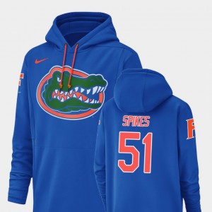 Brandon Spikes College Hoodie For Men #51 UF Royal Champ Drive Football Performance