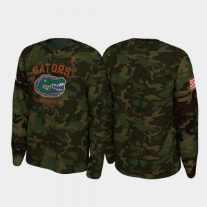 Gator College T-Shirt For Men's Legend Long Sleeve Camo 2019 Veterans Day