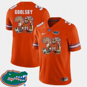 DeAndre Goolsby College Jersey Football Florida Pictorial Fashion Mens #30 Orange