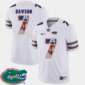 #7 Florida For Men Pictorial Fashion Duke Dawson College Jersey White Football