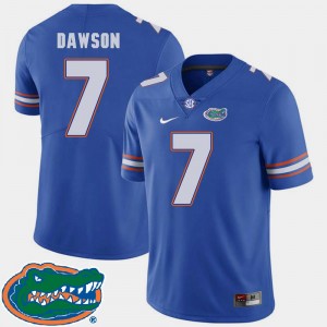 2018 SEC For Men Duke Dawson College Jersey #7 Florida Royal Football