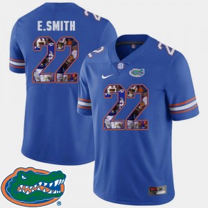 #22 For Men Gators Pictorial Fashion Football E.Smith College Jersey Royal