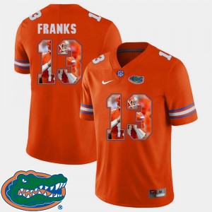 Football #13 Pictorial Fashion Florida Feleipe Franks College Jersey Men's Orange