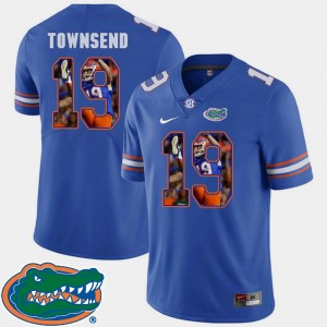 #19 Johnny Townsend College Jersey Football Mens Royal University of Florida Pictorial Fashion