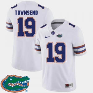 Mens Johnny Townsend College Jersey Football #19 Gator 2018 SEC White