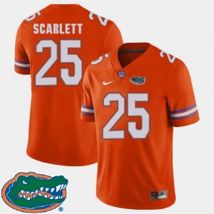 #25 Football Gator Jordan Scarlett College Jersey For Men's 2018 SEC Orange