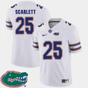 2018 SEC Jordan Scarlett College Jersey #25 White Men's Football Gator