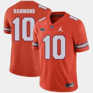 #10 Josh Hammond College Jersey Orange Gator For Men Replica 2018 Game Jordan Brand
