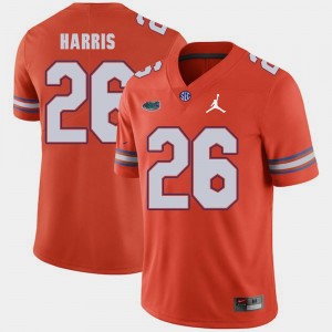 #26 Marcell Harris College Jersey Jordan Brand Replica 2018 Game Orange For Men Florida Gator