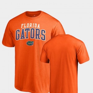 Square Up Mens Orange Florida College T-Shirt