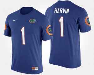 Men's #1 Blue Percy Harvin College T-Shirt University of Florida