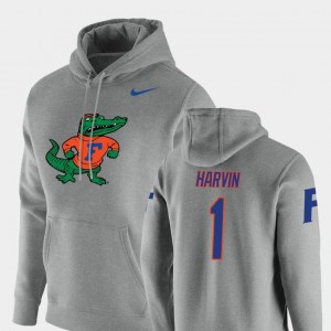 #1 Vault Logo Club Pullover For Men Percy Harvin College Hoodie Heathered Gray University of Florida