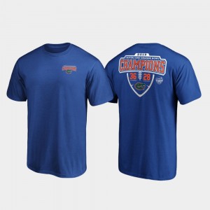 College T-Shirt Royal University of Florida 2019 Orange Bowl Champions For Men Hometown Lateral