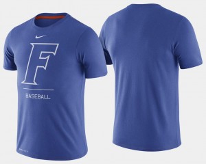 Baseball Dugout Performance UF College T-Shirt Men Royal