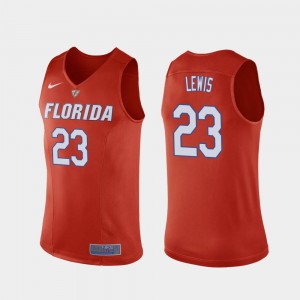 For Men #23 Basketball Replica Florida Gators Orange Scottie Lewis College Jersey