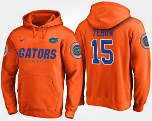 Florida Gator #15 Men Tim Tebow College Hoodie Orange
