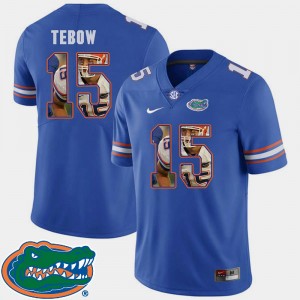 Tim Tebow College Jersey Florida Pictorial Fashion Men's Football Royal #15