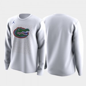 March Madness Legend Basketball Long Sleeve White Family on Court For Men Gator College T-Shirt