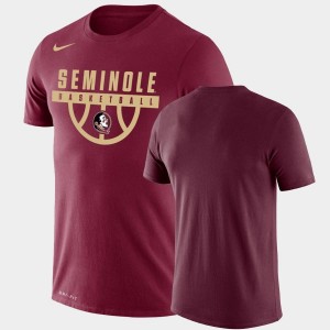 Performance Basketball Drop Legend Seminole College T-Shirt Mens Garnet