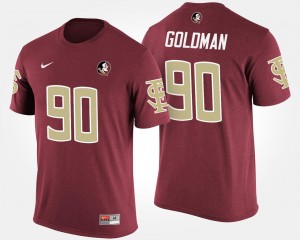 Garnet Eddie Goldman College T-Shirt Mens #90 FSU Seminoles