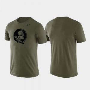 Men's Performance Tonal Logo Legend College T-Shirt Green Florida State