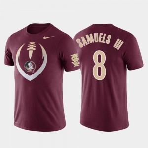 FSU Seminoles Football Icon Performance Stanford Samuels III College T-Shirt Men #8 Garnet