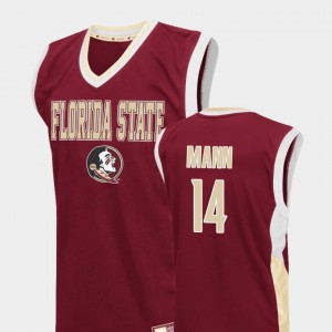Basketball Terance Mann College Jersey Florida ST Red #14 Fadeaway For Men