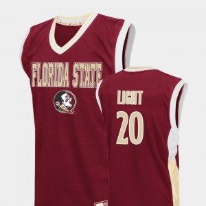 Red For Men Basketball Travis Light College Jersey Seminole #20 Fadeaway