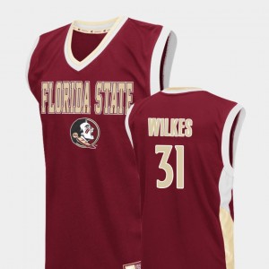 Basketball Fadeaway Wyatt Wilkes College Jersey Red FSU Seminoles For Men's #31